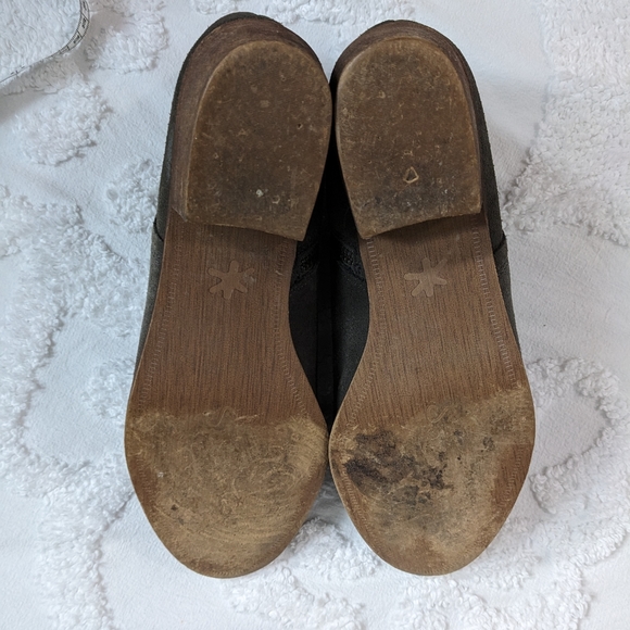 Splendid Smoke Hamptyn Fine Leather Suede Side Zip Ankle Booties - Picture 9 of 15